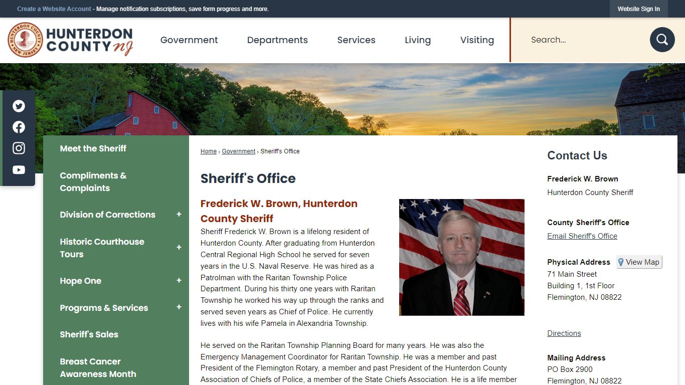 Sheriff's Office | Hunterdon County, NJ